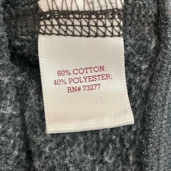 Authentic American heritage Solid Heather Gray long Sleeve Sweatshirt size L - Picture 4 of 11